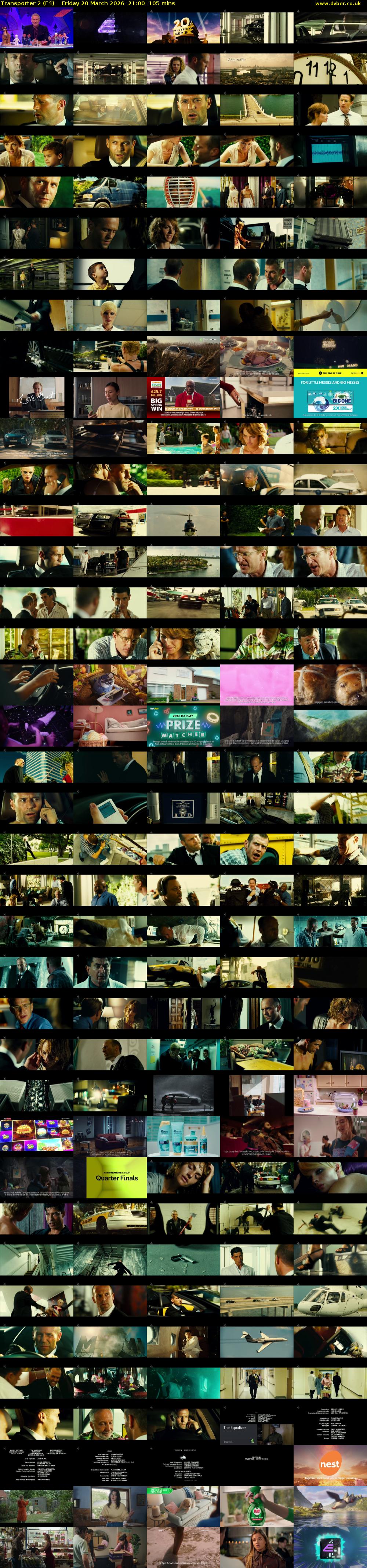 Transporter 2 (E4) Friday 20 March 2026 21:00 - 22:45