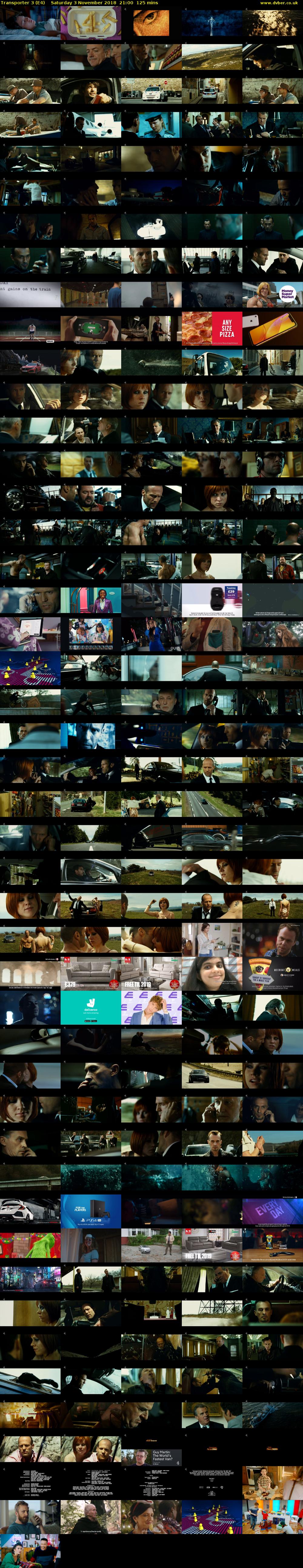 Transporter 3 (E4) Saturday 3 November 2018 21:00 - 23:05