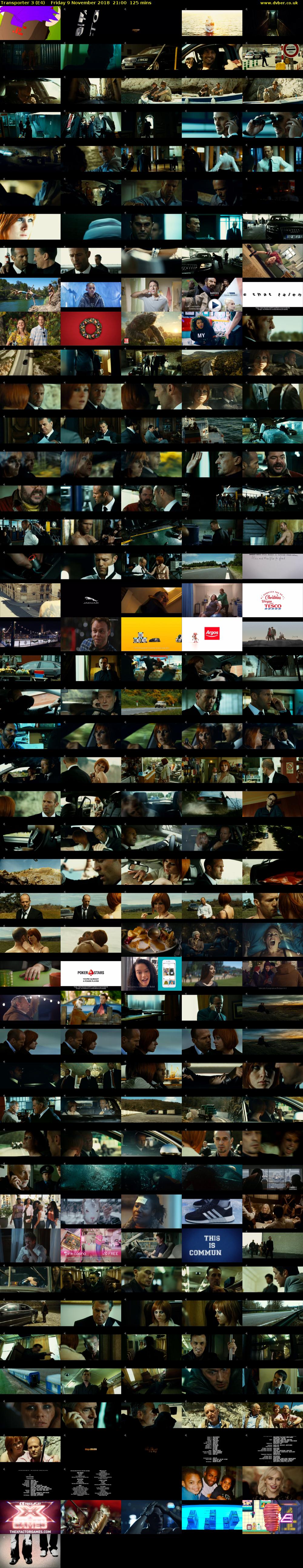 Transporter 3 (E4) Friday 9 November 2018 21:00 - 23:05