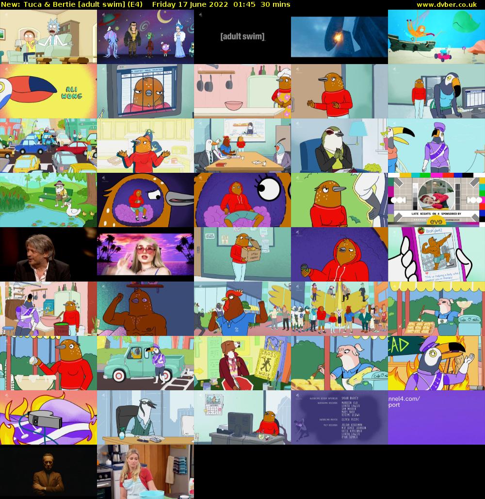 Tuca & Bertie [adult swim] (E4) Friday 17 June 2022 01:45 - 02:15