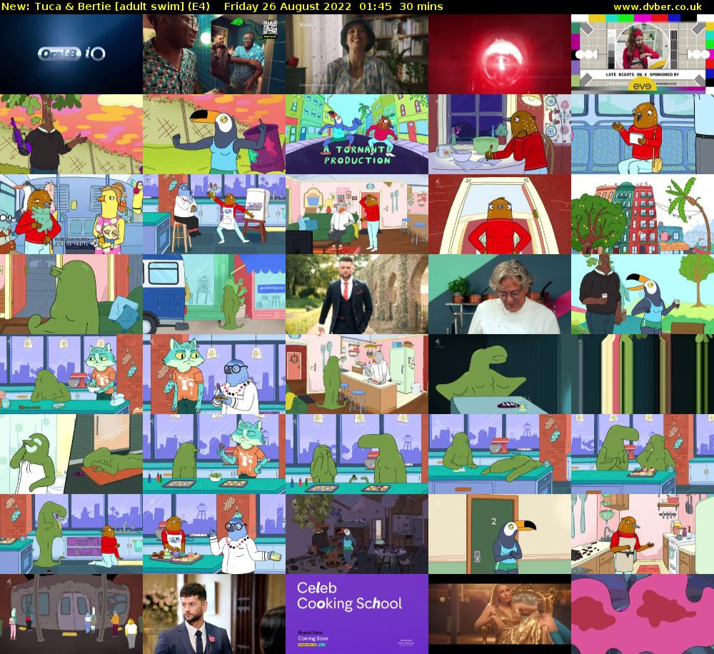 Tuca & Bertie [adult swim] (E4) Friday 26 August 2022 01:45 - 02:15