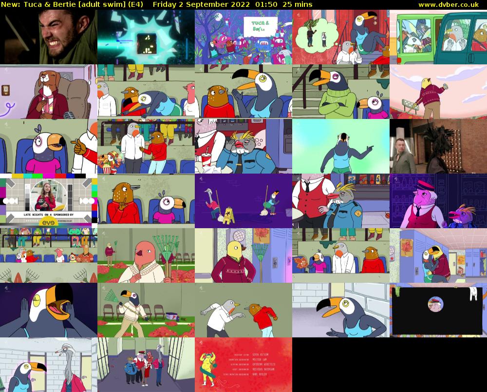 Tuca & Bertie [adult swim] (E4) Friday 2 September 2022 01:50 - 02:15