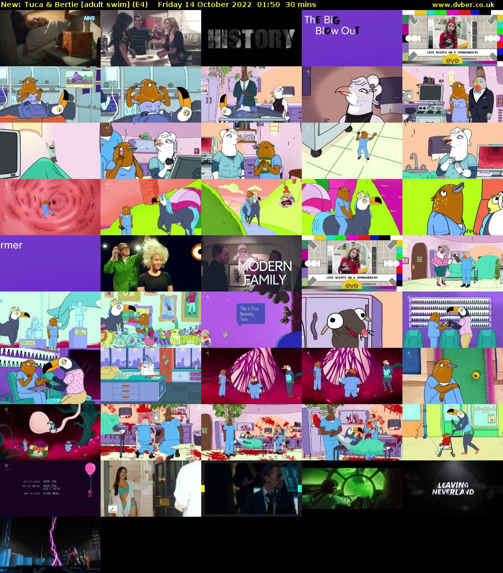 Tuca & Bertie [adult swim] (E4) Friday 14 October 2022 01:50 - 02:20