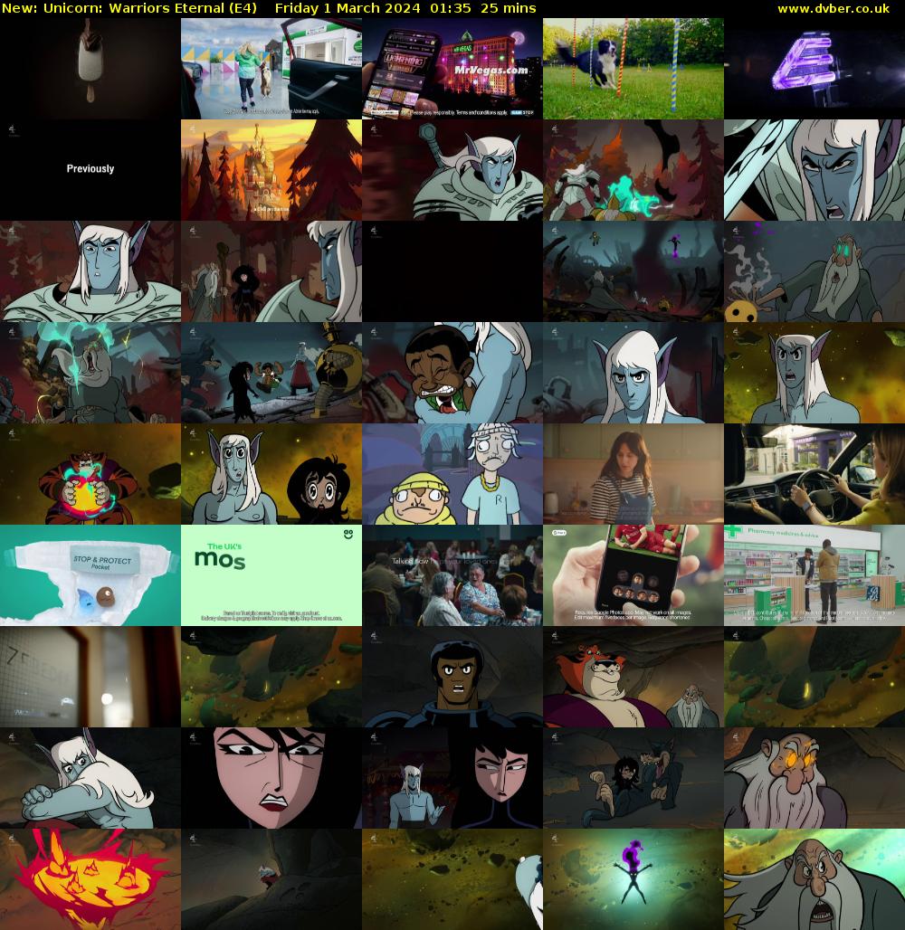 Unicorn: Warriors Eternal (E4) Friday 1 March 2024 01:35 - 02:00