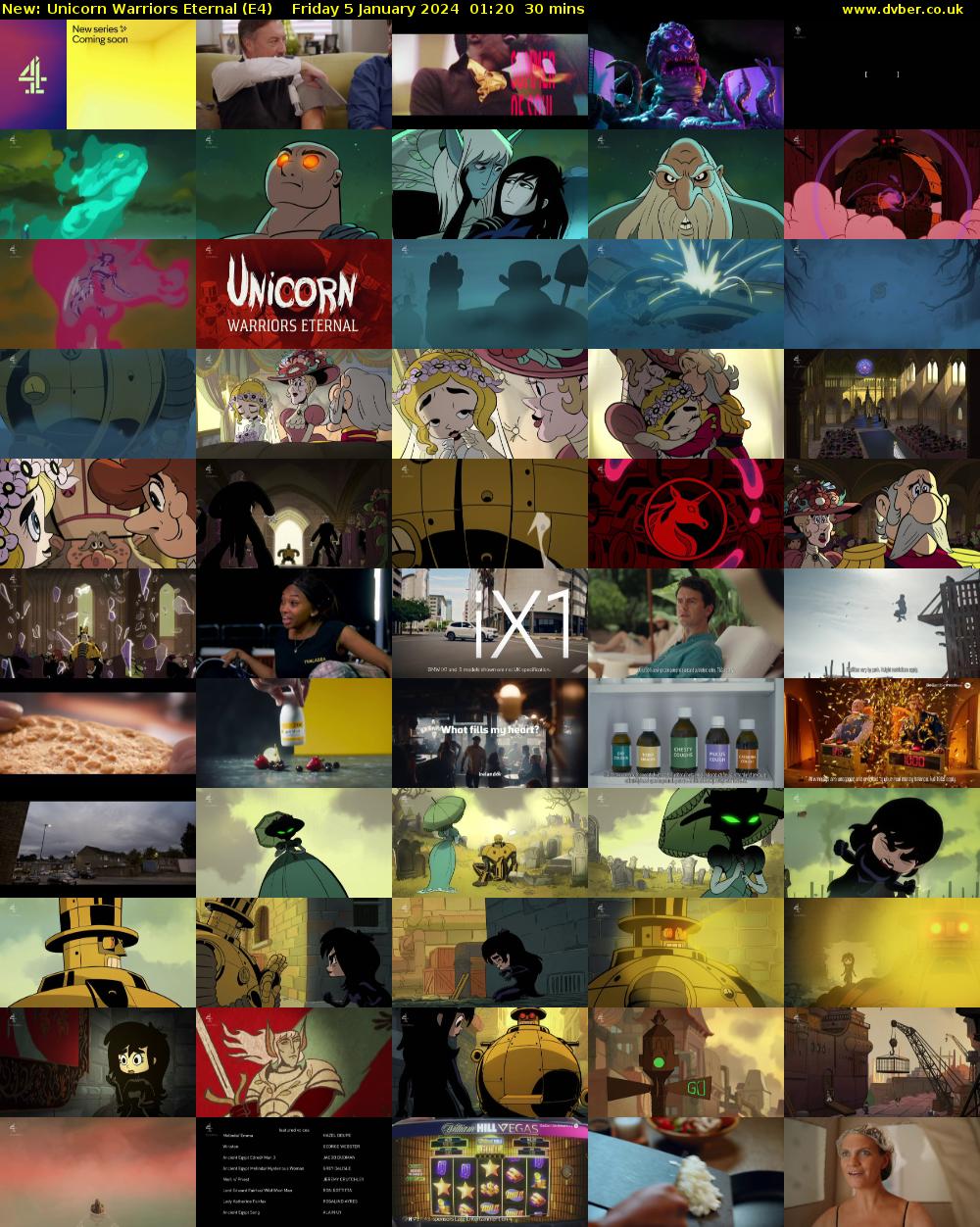Unicorn Warriors Eternal (E4) Friday 5 January 2024 01:20 - 01:50