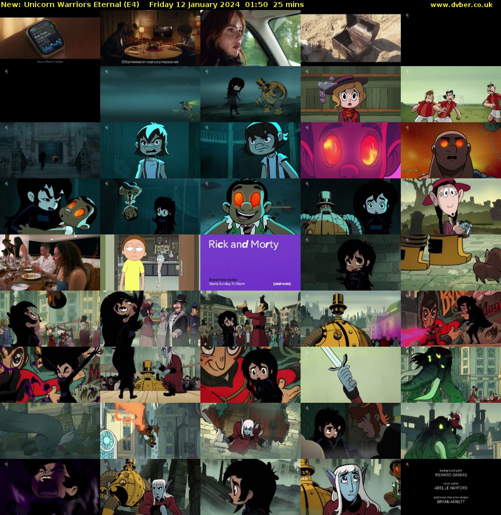 Unicorn Warriors Eternal (E4) Friday 12 January 2024 01:50 - 02:15