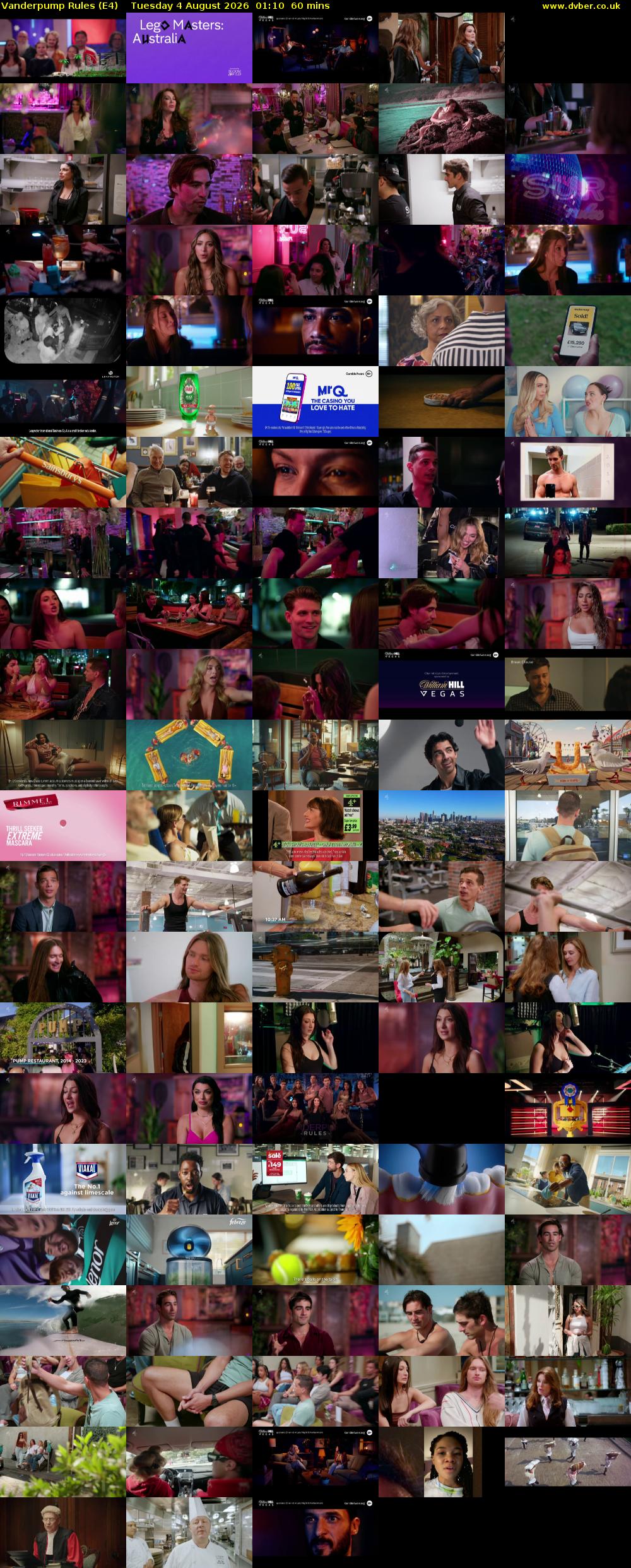 Vanderpump Rules (E4) Tuesday 4 August 2026 01:10 - 02:10