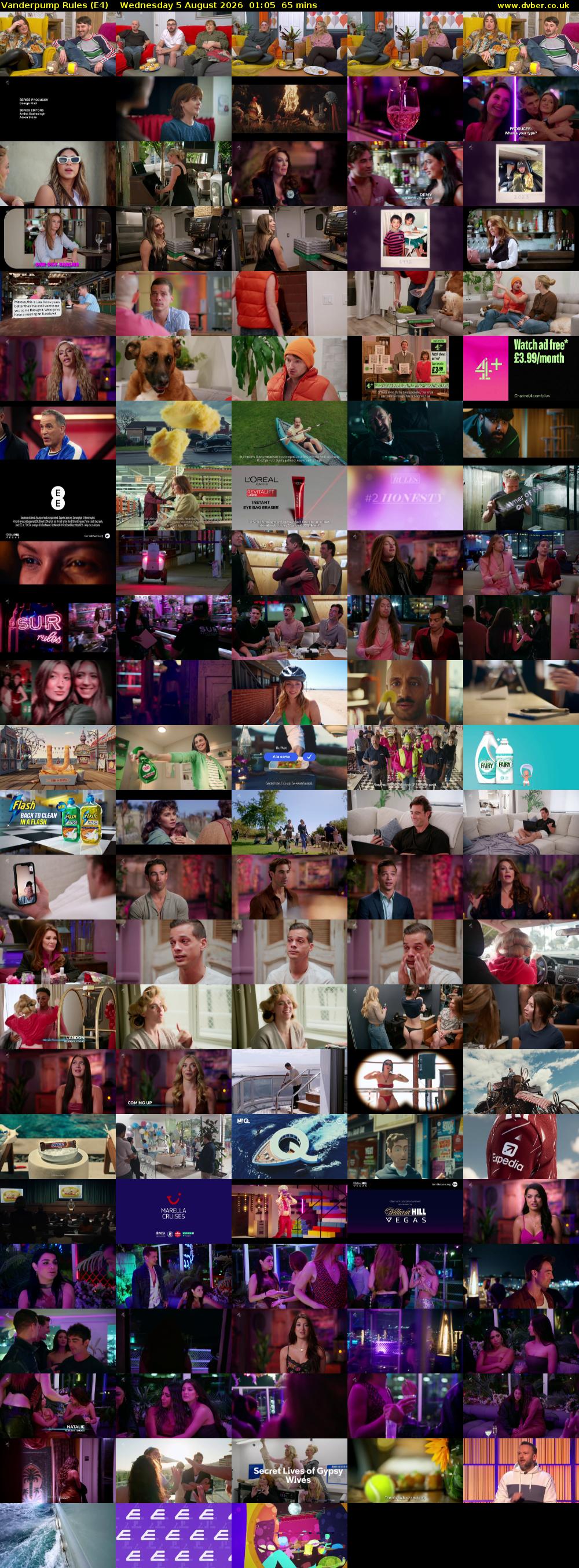 Vanderpump Rules (E4) Wednesday 5 August 2026 01:05 - 02:10