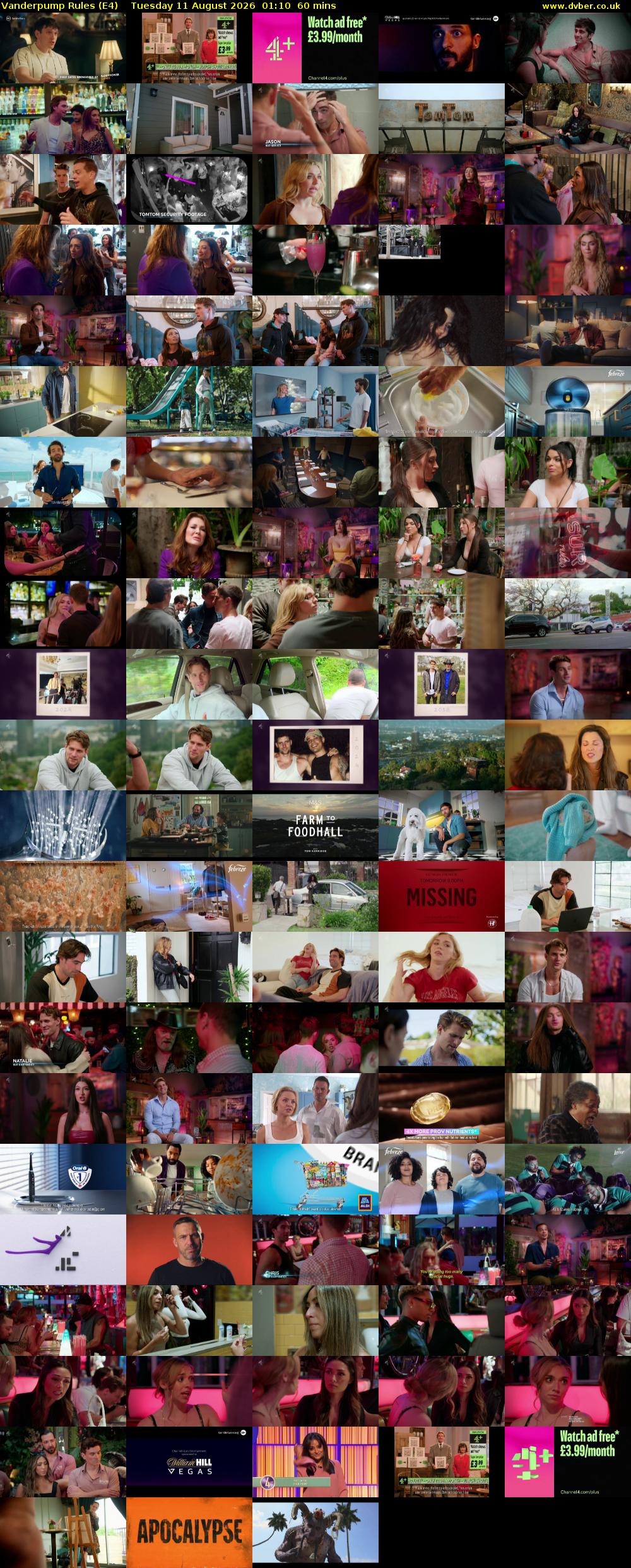Vanderpump Rules (E4) Tuesday 11 August 2026 01:10 - 02:10
