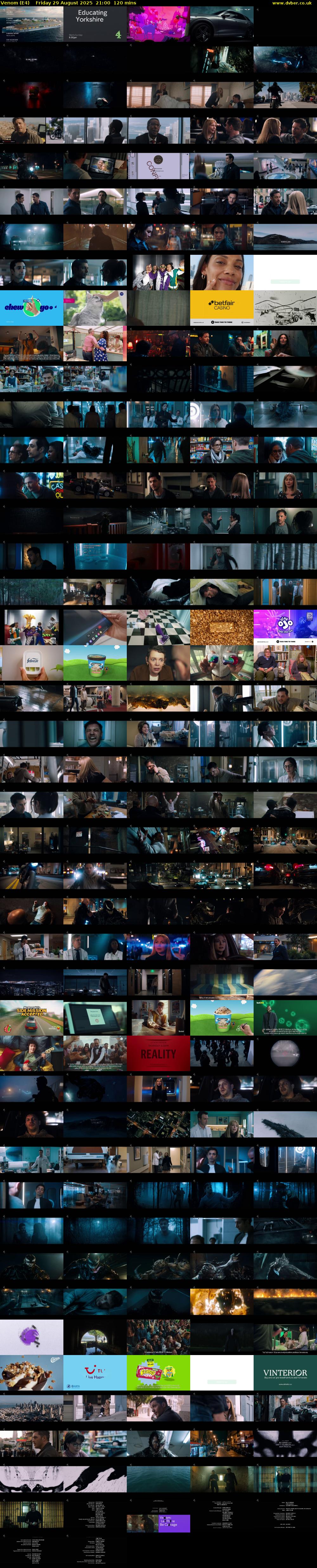 Venom (E4) Friday 29 August 2025 21:00 - 23:00