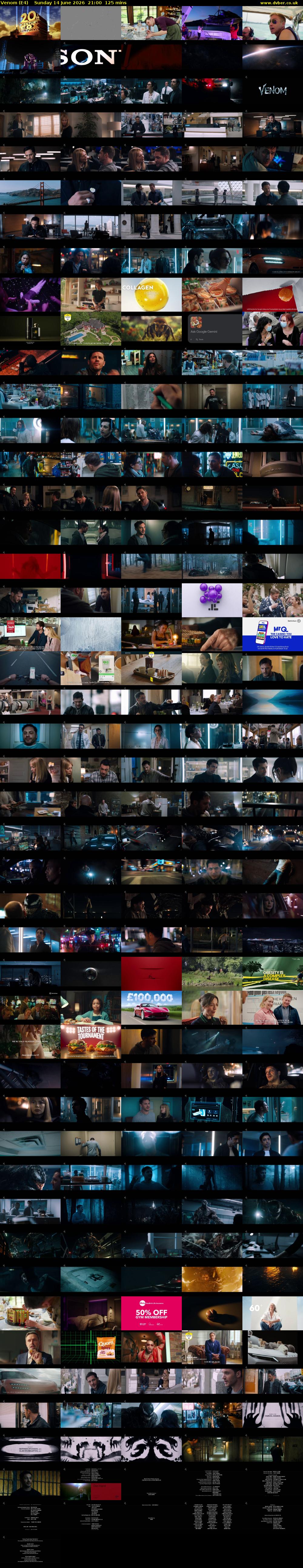 Venom (E4) Sunday 14 June 2026 21:00 - 23:05