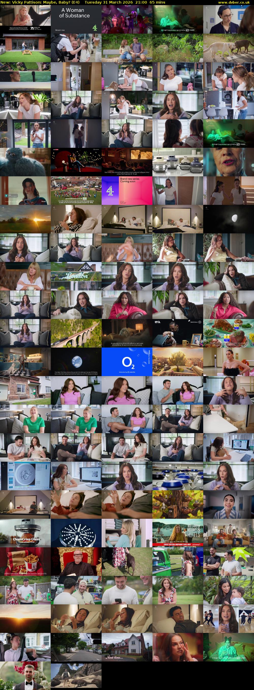 Vicky Pattison: Maybe, Baby? (E4) Tuesday 31 March 2026 21:00 - 22:05