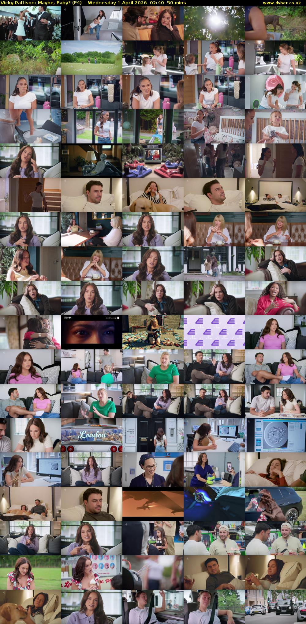 Vicky Pattison: Maybe, Baby? (E4) Wednesday 1 April 2026 02:40 - 03:30