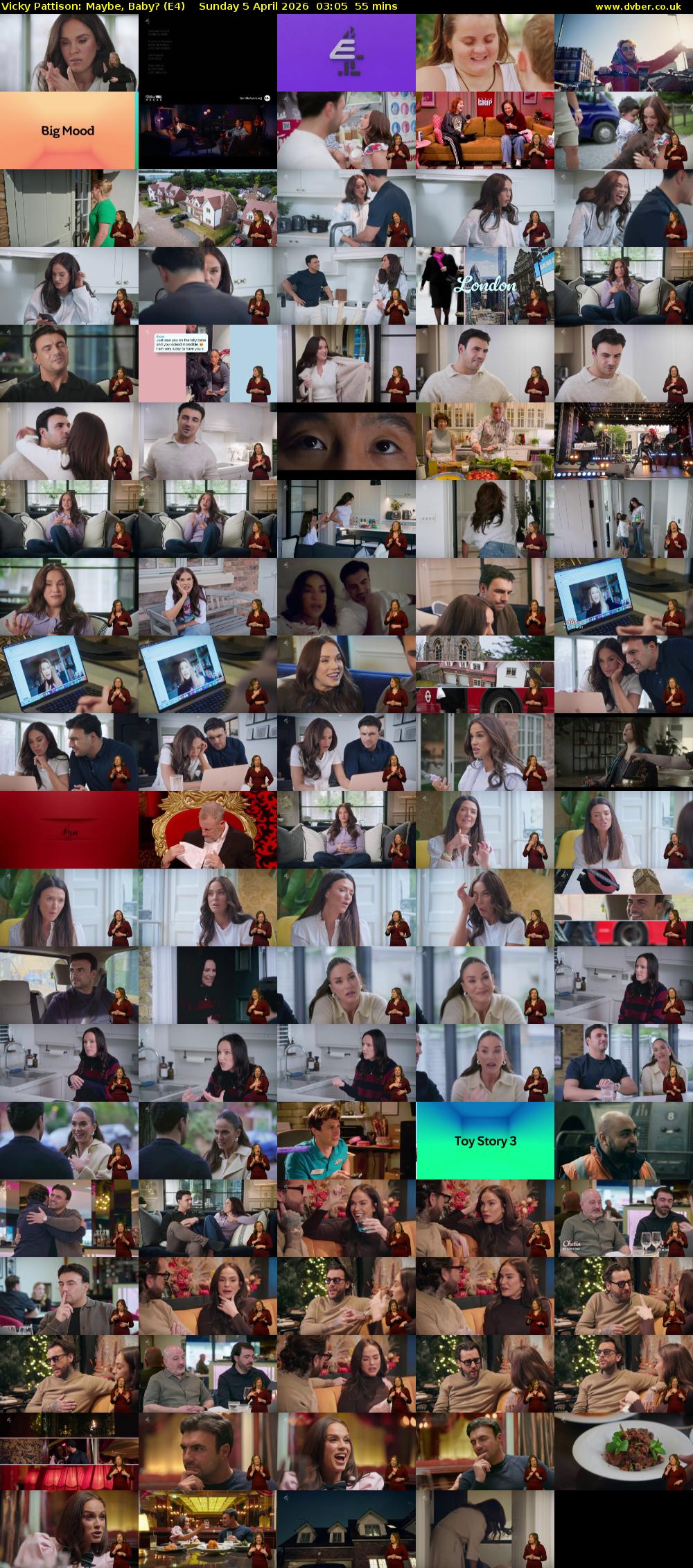 Vicky Pattison: Maybe, Baby? (E4) Sunday 5 April 2026 03:05 - 04:00