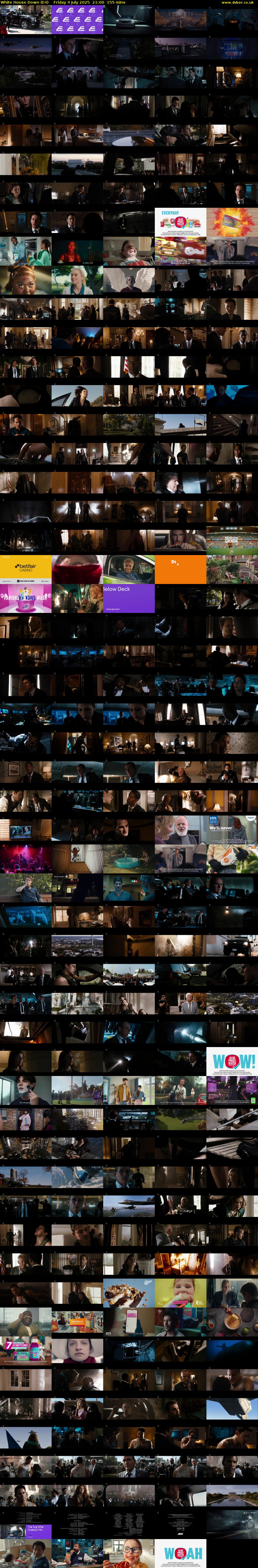 White House Down (E4) Friday 4 July 2025 21:00 - 23:35