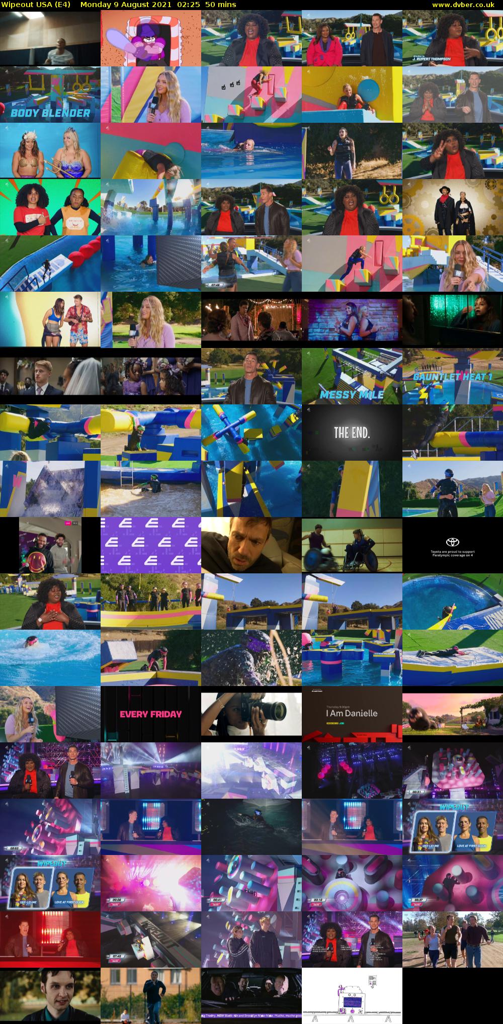 Wipeout USA (E4) Monday 9 August 2021 02:25 - 03:15
