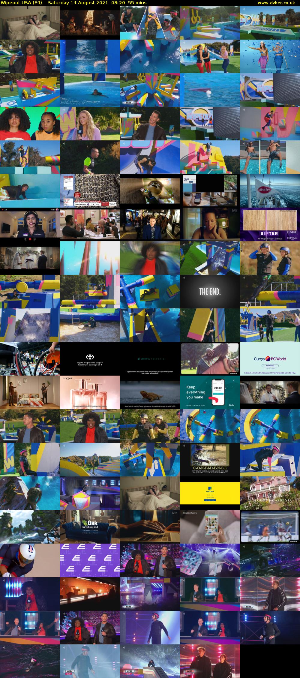 Wipeout USA (E4) Saturday 14 August 2021 08:20 - 09:15