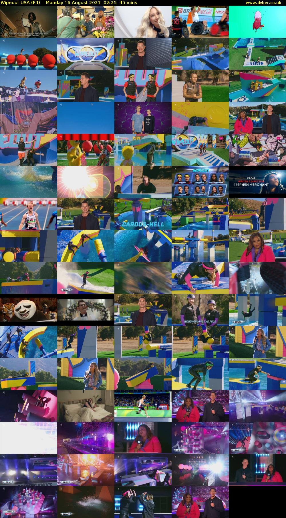 Wipeout USA (E4) Monday 16 August 2021 02:25 - 03:10