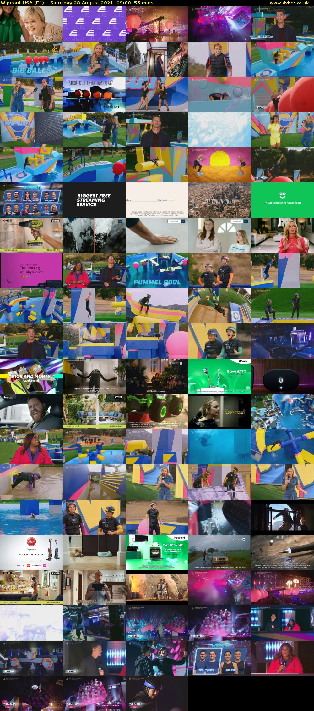 Wipeout USA (E4) Saturday 28 August 2021 09:00 - 09:55