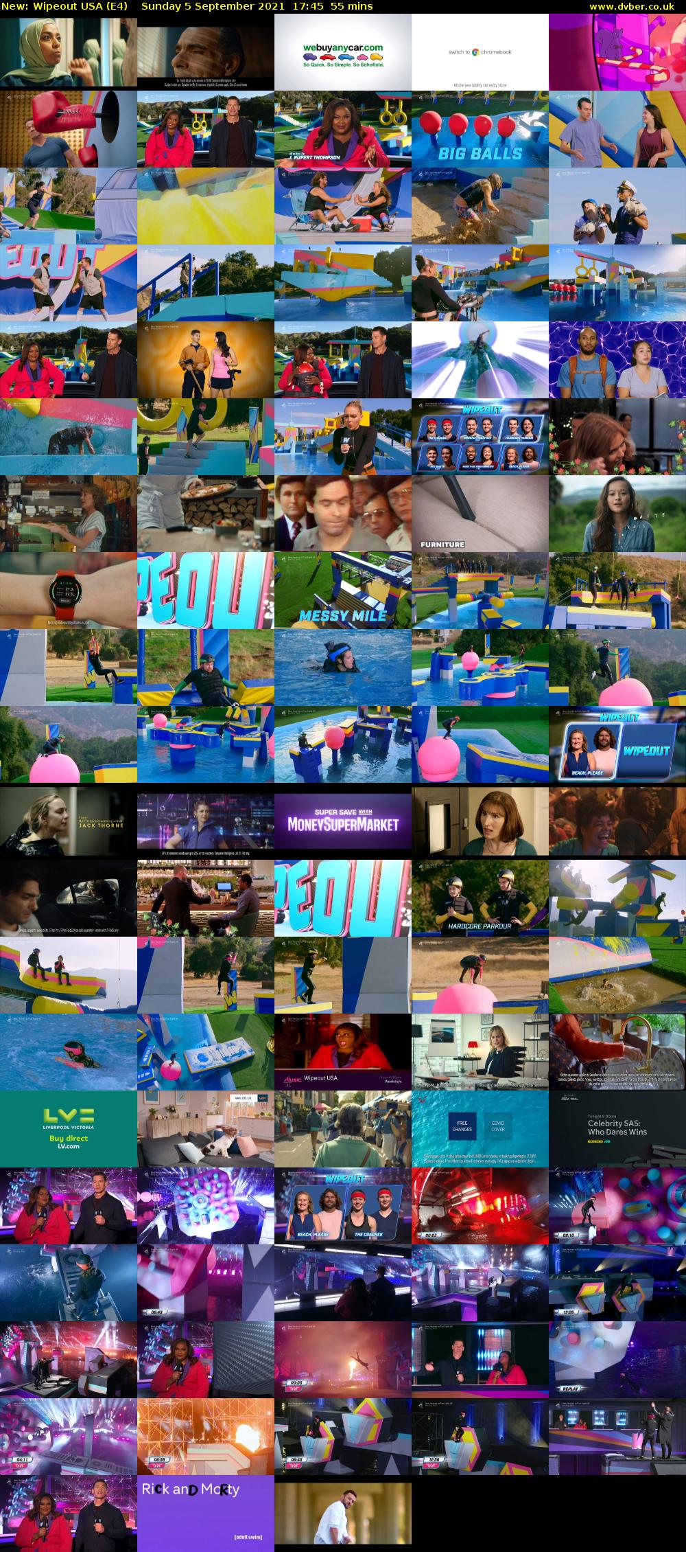 Wipeout USA (E4) Sunday 5 September 2021 17:45 - 18:40