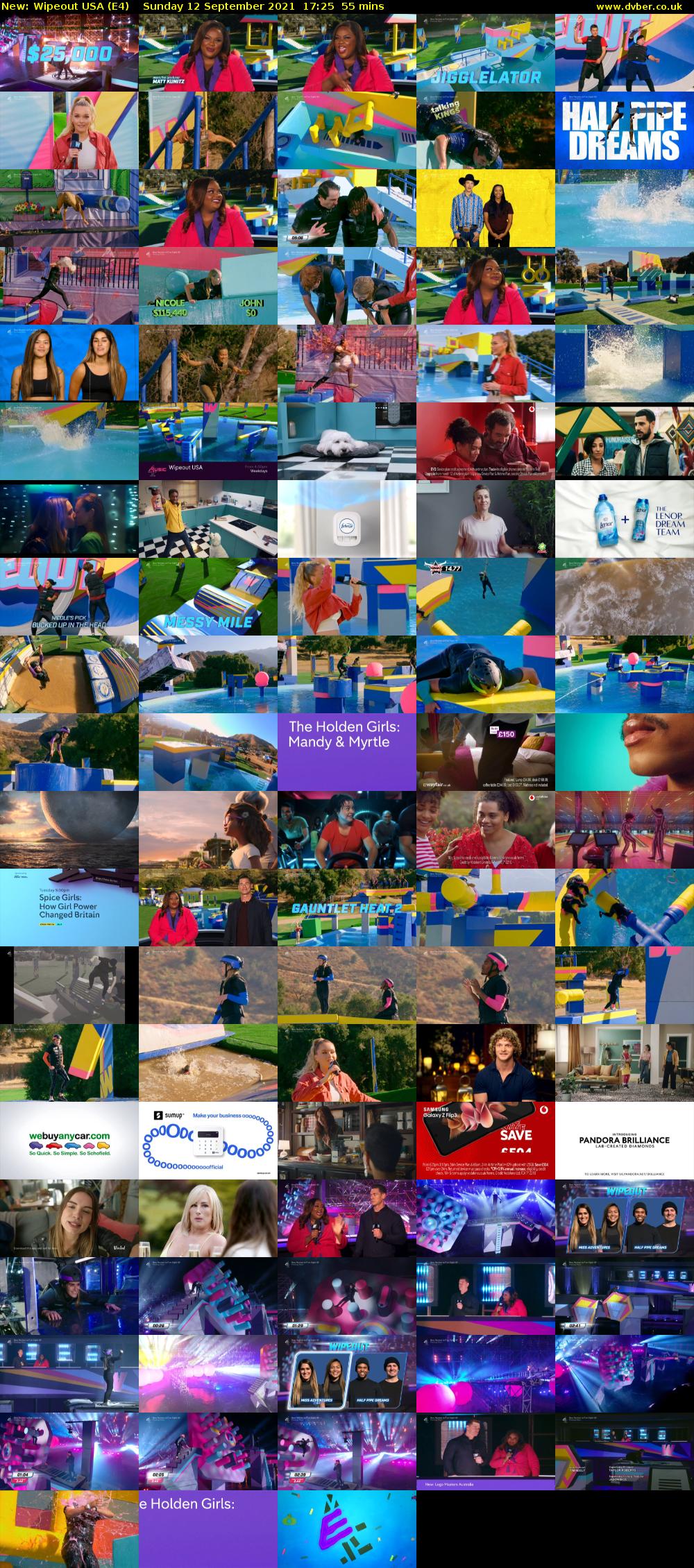 Wipeout USA (E4) Sunday 12 September 2021 17:25 - 18:20