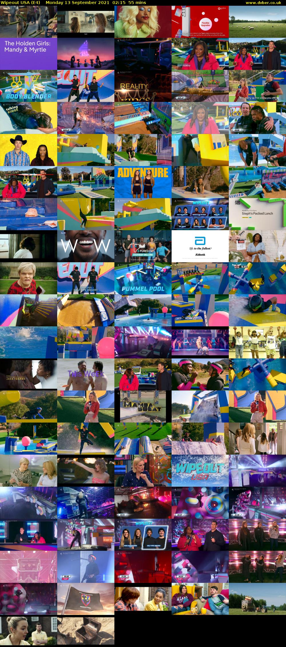 Wipeout USA (E4) Monday 13 September 2021 02:15 - 03:10
