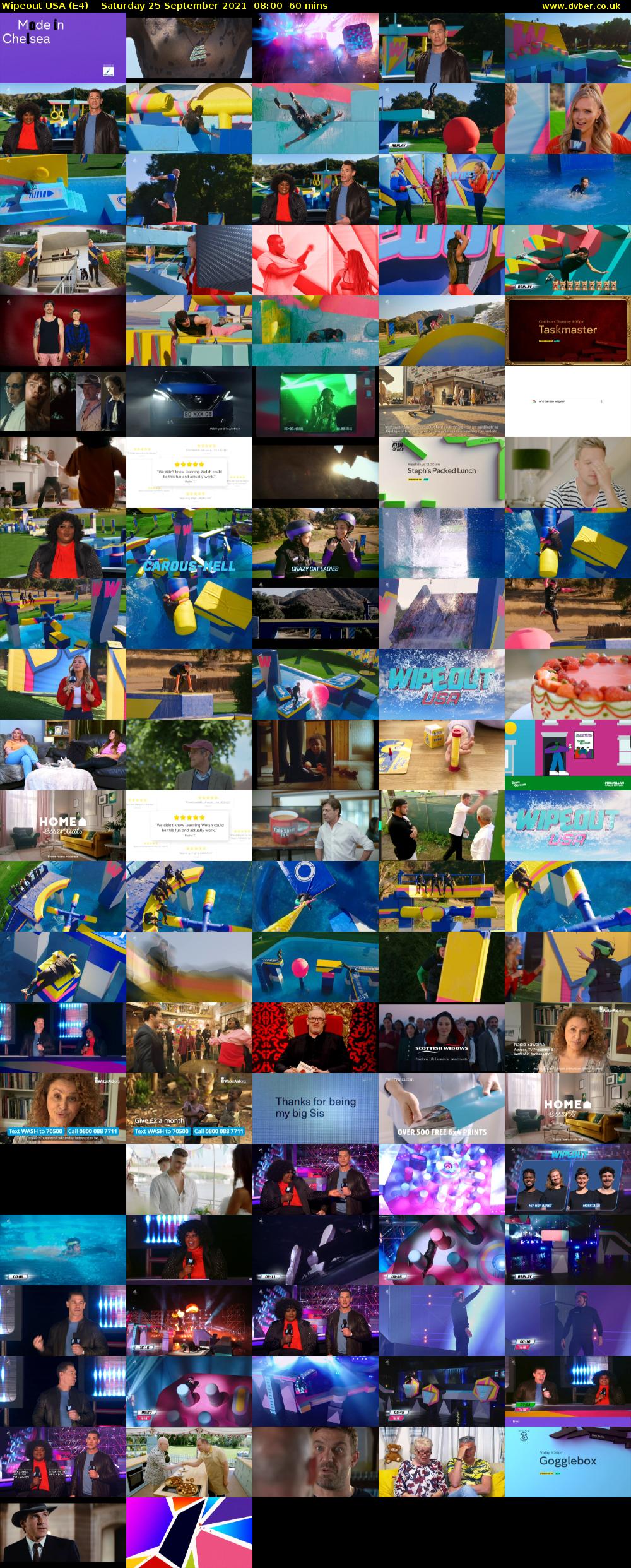 Wipeout USA (E4) Saturday 25 September 2021 08:00 - 09:00