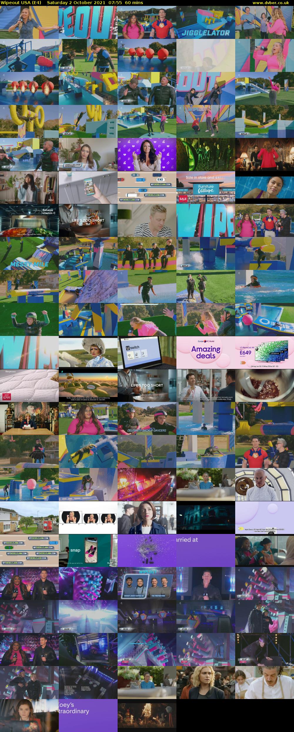 Wipeout USA (E4) Saturday 2 October 2021 07:55 - 08:55
