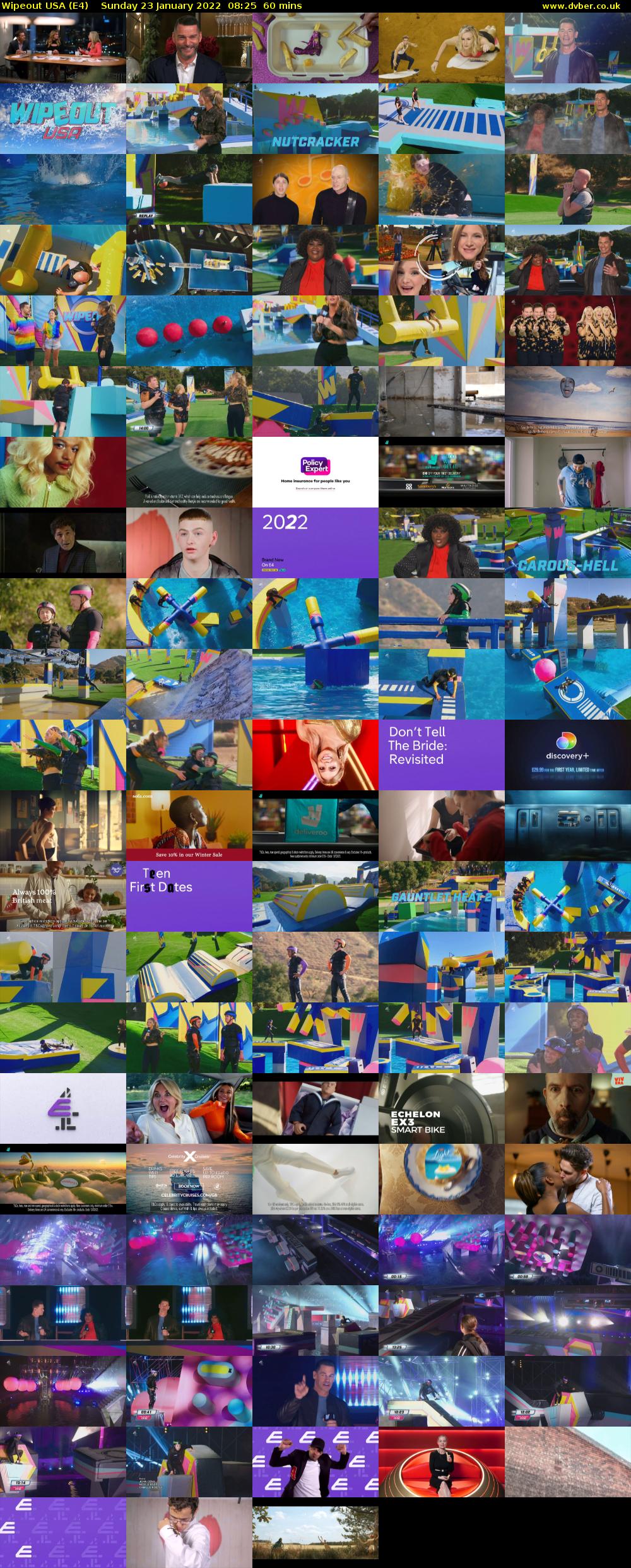 Wipeout USA (E4) Sunday 23 January 2022 08:25 - 09:25