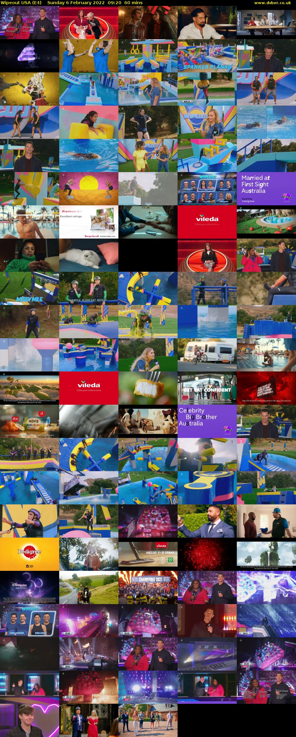 Wipeout USA (E4) Sunday 6 February 2022 09:20 - 10:20