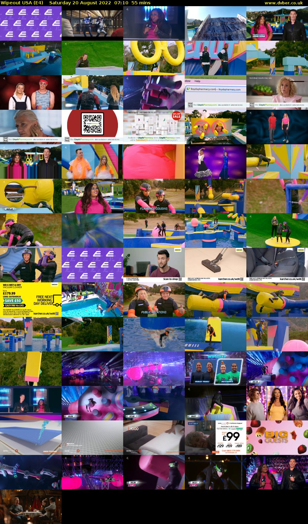 Wipeout USA (E4) Saturday 20 August 2022 07:10 - 08:05