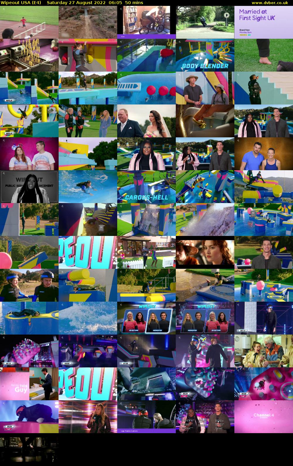 Wipeout USA (E4) Saturday 27 August 2022 06:05 - 06:55