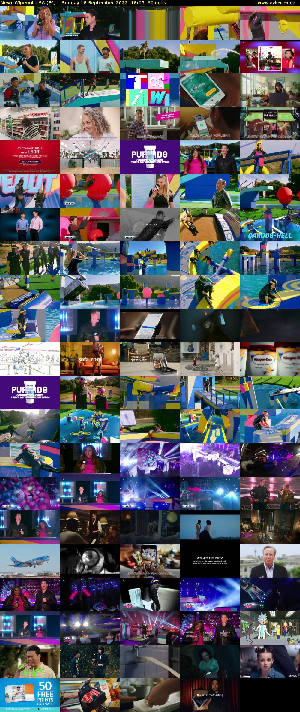 Wipeout USA (E4) Sunday 18 September 2022 18:05 - 19:05