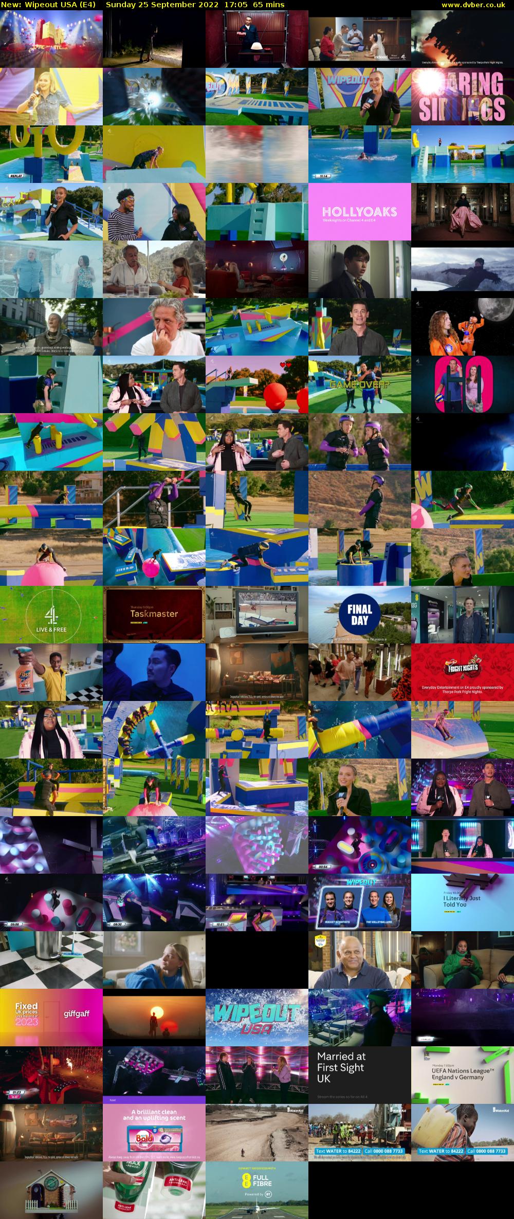 Wipeout USA (E4) Sunday 25 September 2022 17:05 - 18:10