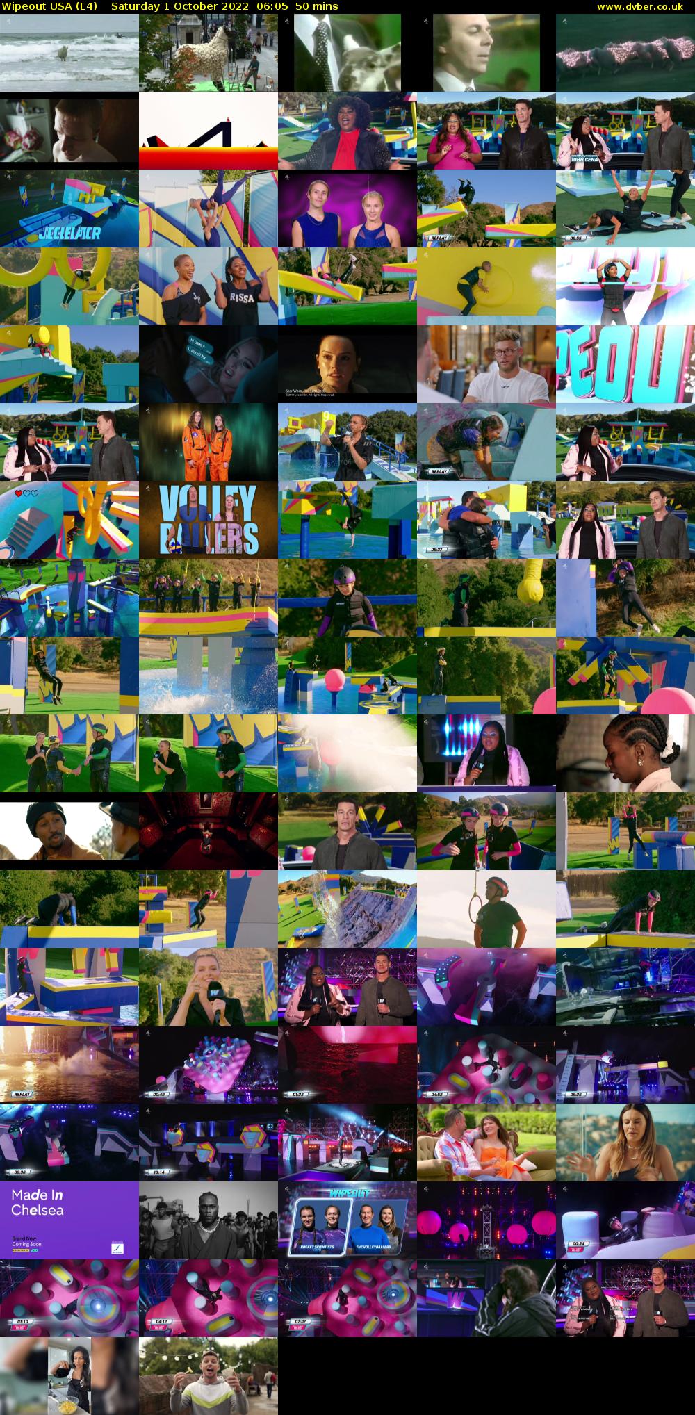 Wipeout USA (E4) Saturday 1 October 2022 06:05 - 06:55