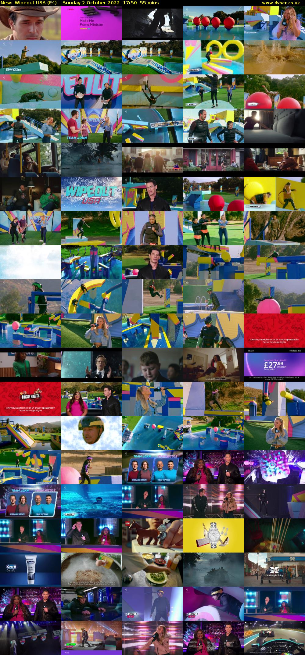 Wipeout USA (E4) Sunday 2 October 2022 17:50 - 18:45