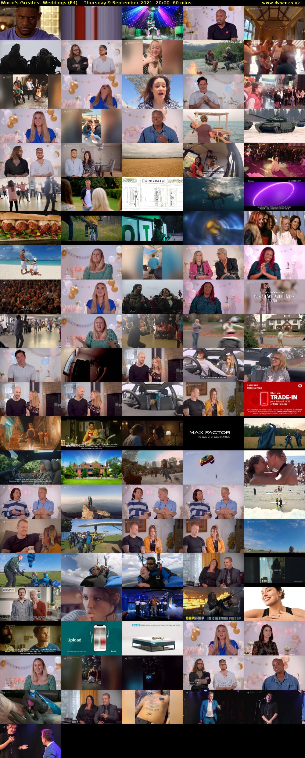 World's Greatest Weddings (E4) Thursday 9 September 2021 20:00 - 21:00