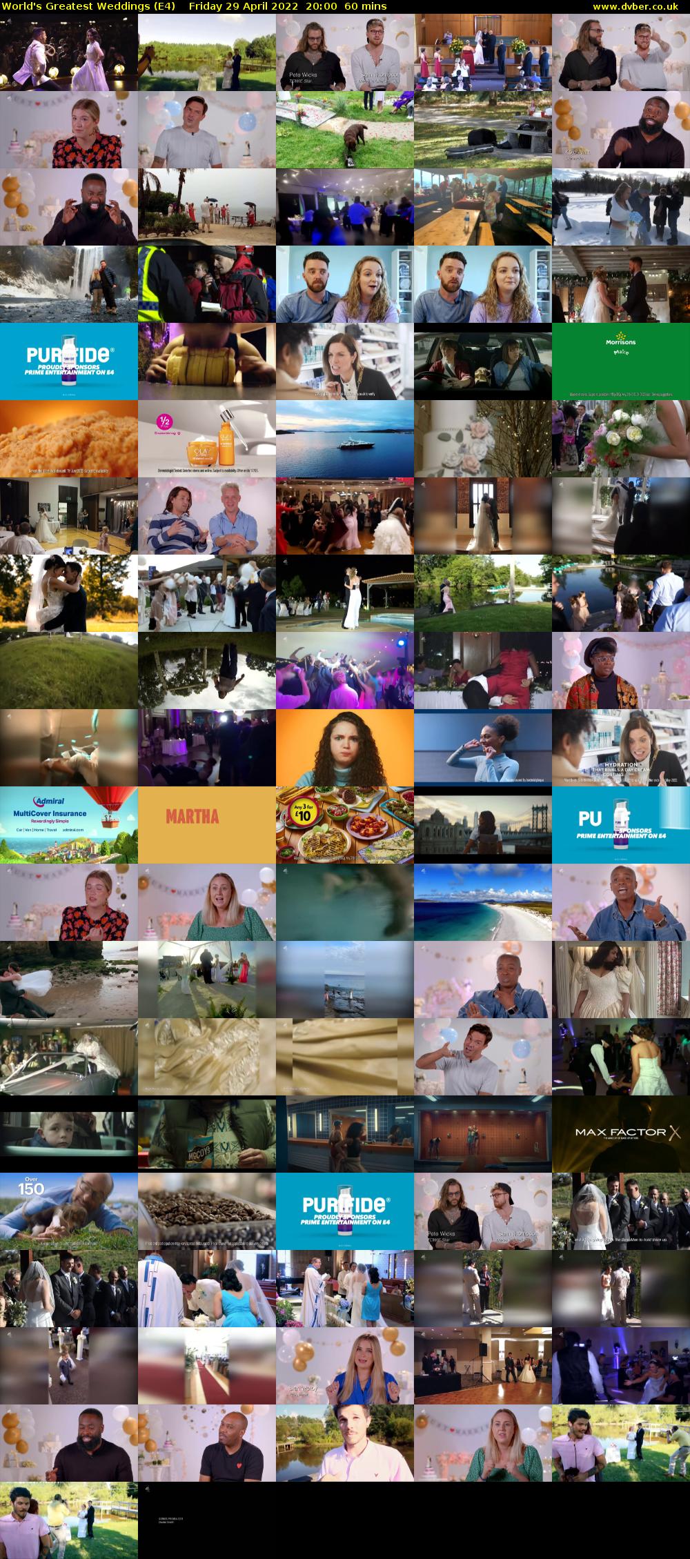 World's Greatest Weddings (E4) Friday 29 April 2022 20:00 - 21:00