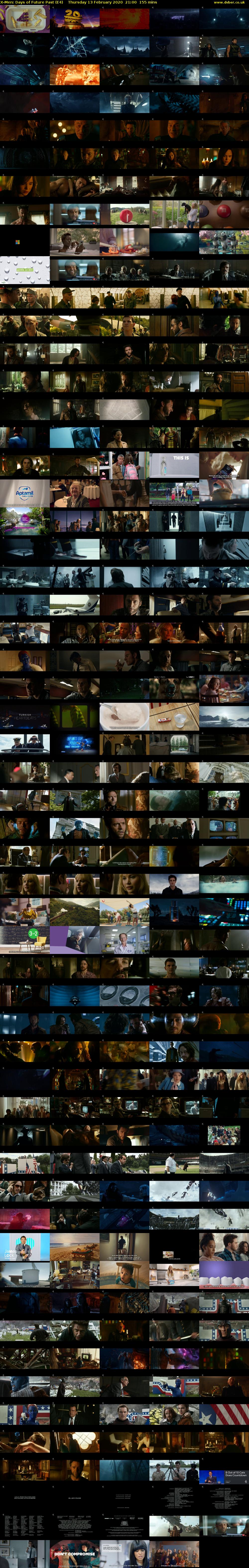 X-Men: Days of Future Past (E4) Thursday 13 February 2020 21:00 - 23:35