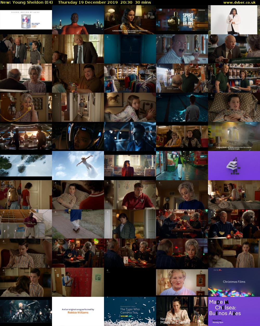 Young Sheldon (E4) Thursday 19 December 2019 20:30 - 21:00