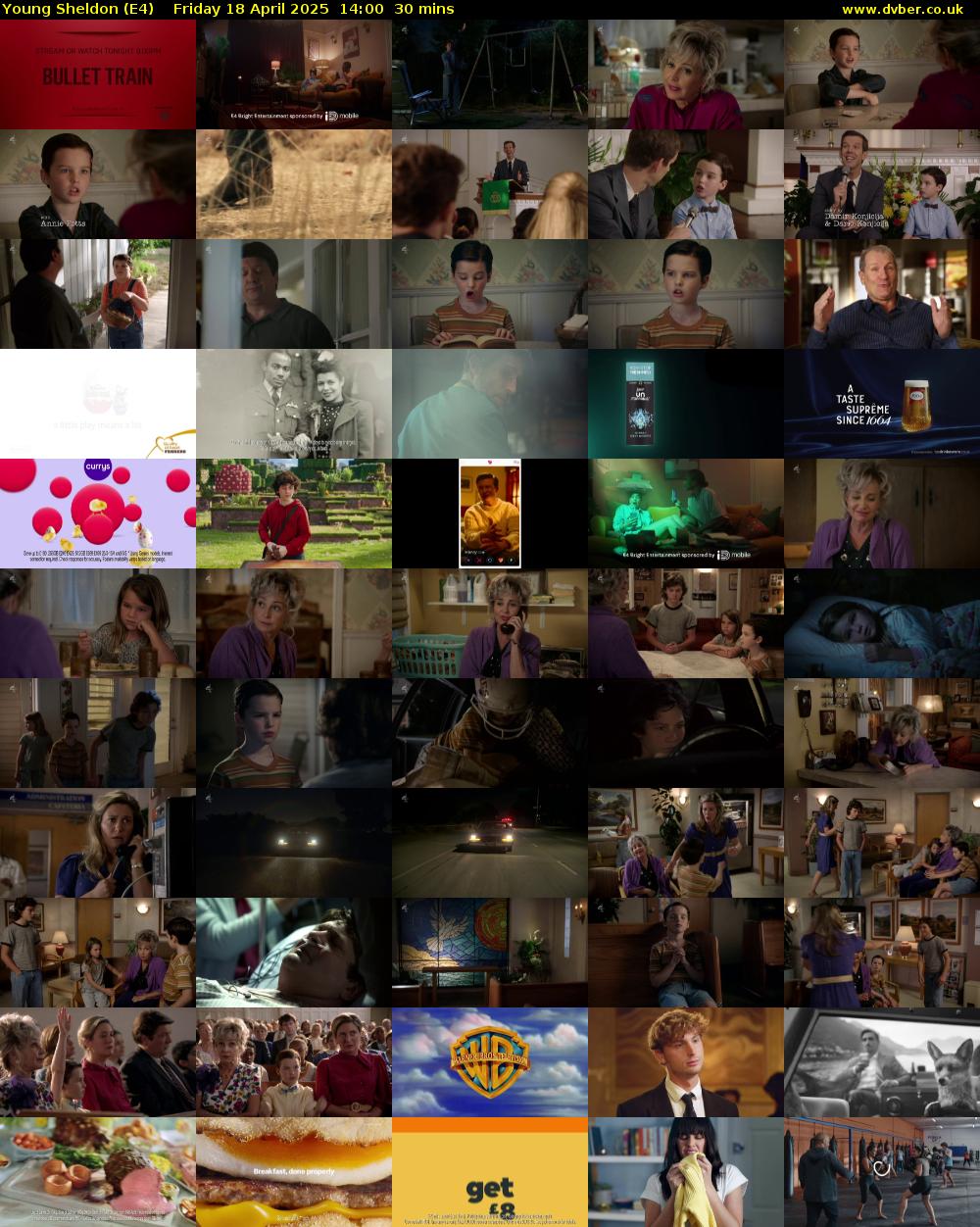 Young Sheldon (E4) Friday 18 April 2025 14:00 - 14:30