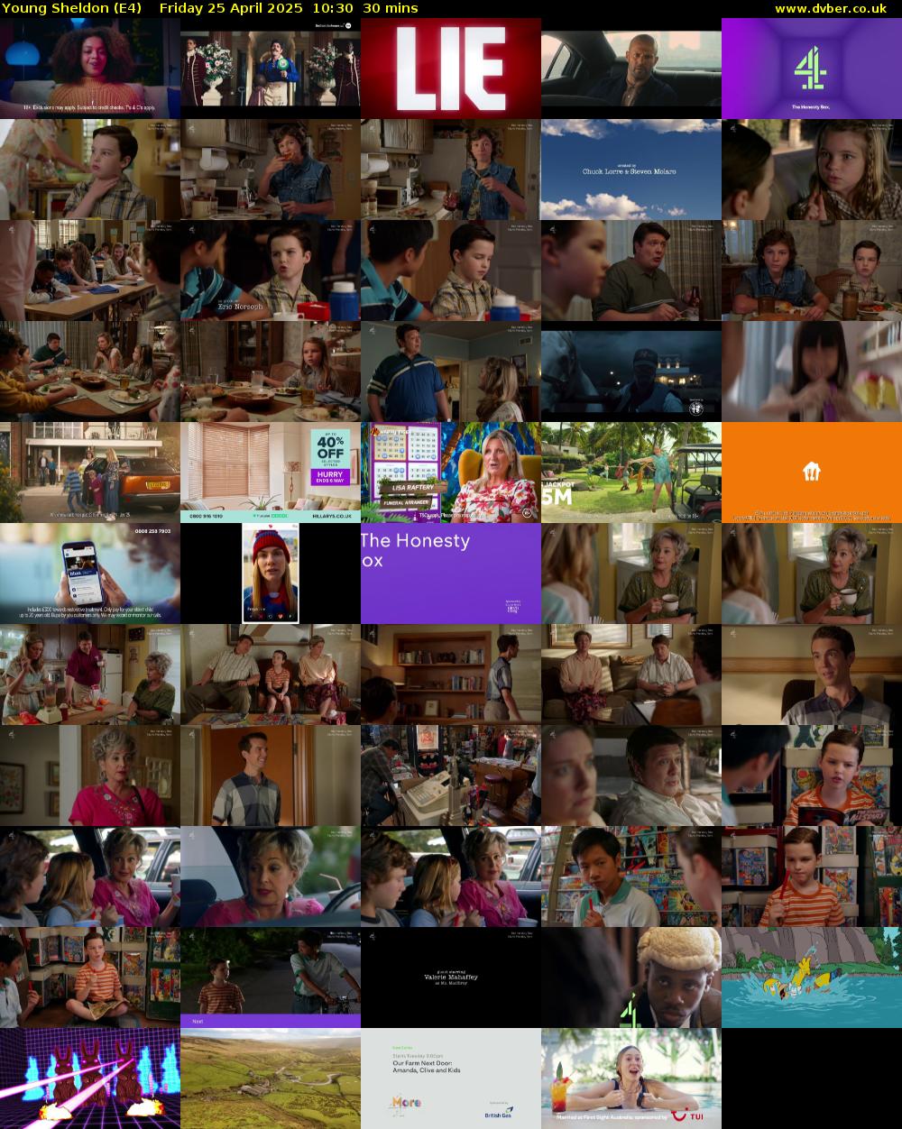 Young Sheldon (E4) Friday 25 April 2025 10:30 - 11:00