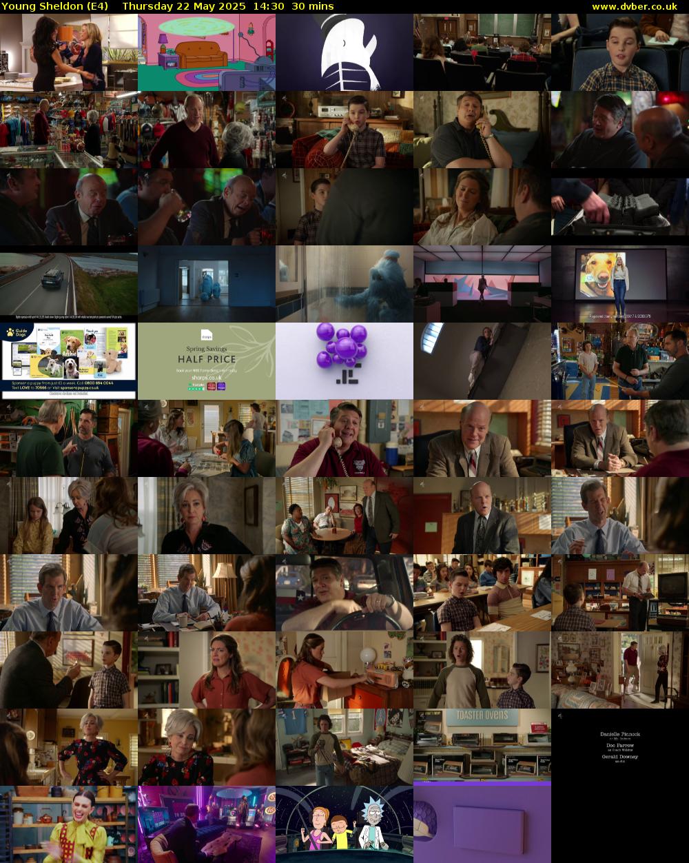 Young Sheldon (E4) Thursday 22 May 2025 14:30 - 15:00