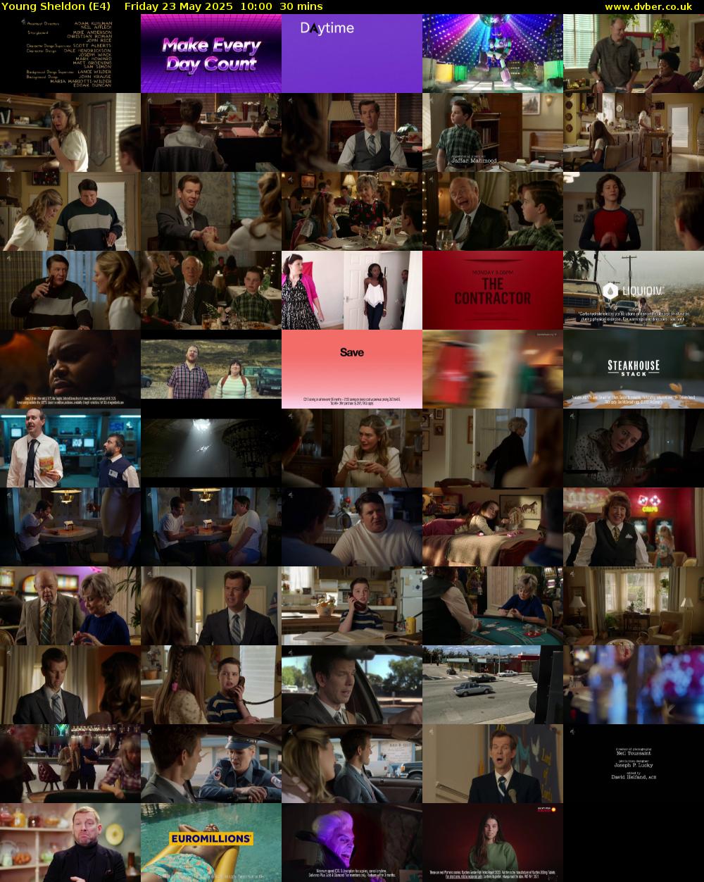 Young Sheldon (E4) Friday 23 May 2025 10:00 - 10:30