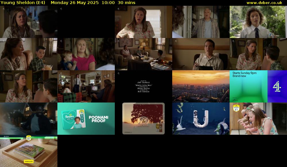 Young Sheldon (E4) Monday 26 May 2025 10:00 - 10:30