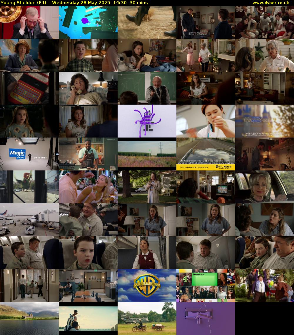 Young Sheldon (E4) Wednesday 28 May 2025 14:30 - 15:00