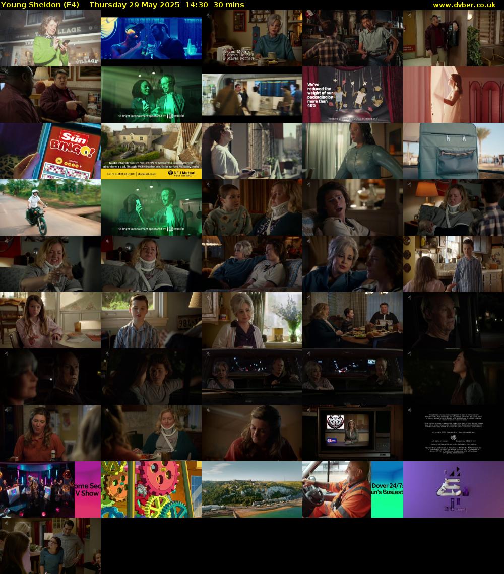 Young Sheldon (E4) Thursday 29 May 2025 14:30 - 15:00