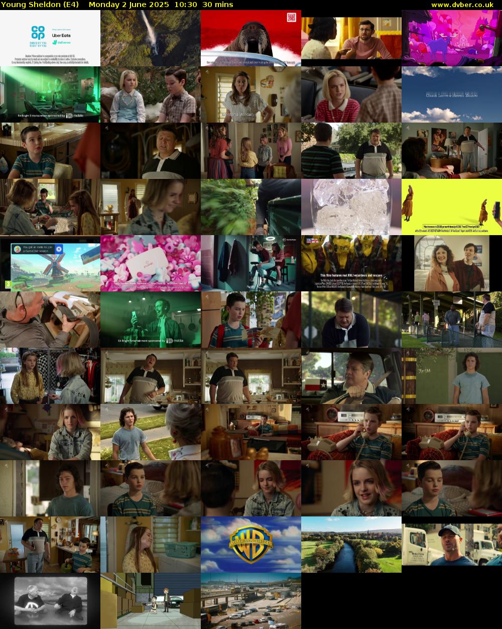 Young Sheldon (E4) Monday 2 June 2025 10:30 - 11:00