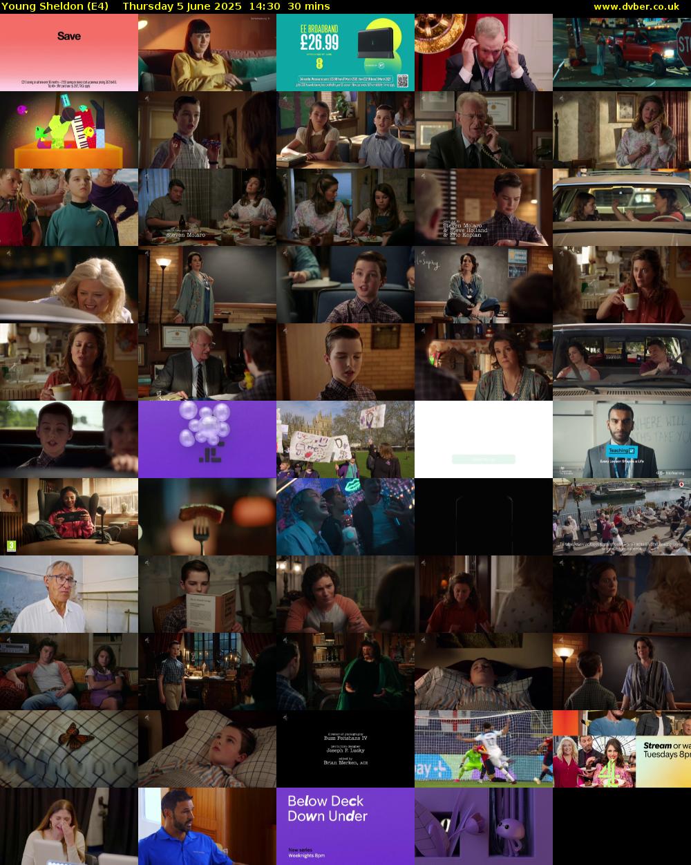 Young Sheldon (E4) Thursday 5 June 2025 14:30 - 15:00