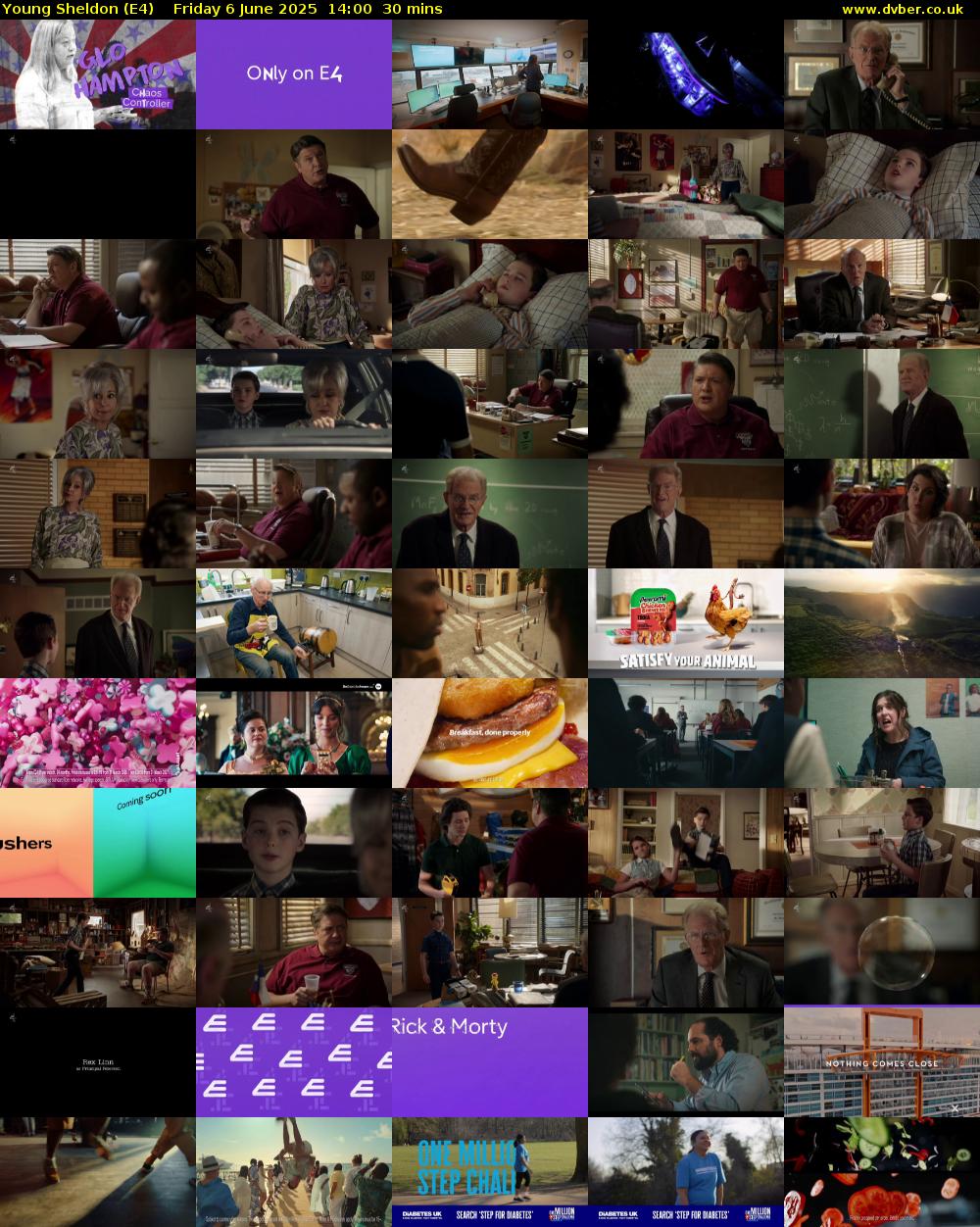 Young Sheldon (E4) Friday 6 June 2025 14:00 - 14:30